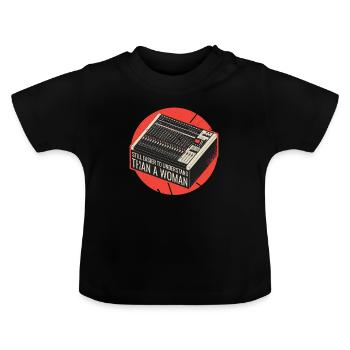 Ingénieur du son Technicien du son Ingénieur du son - T-shirt bio col rond Bébé - noir - Devant
