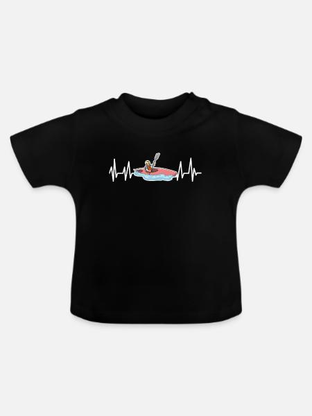 Kajak - Baby Bio-T-Shirt mit Rundhals - Schwarz