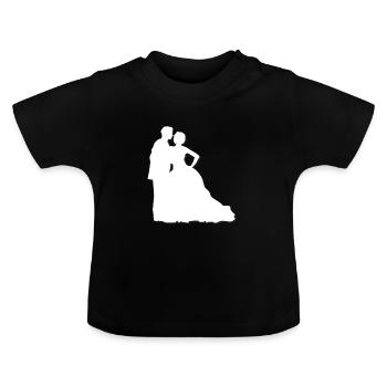 wedding - Baby Organic T-Shirt with Round Neck - black - Front