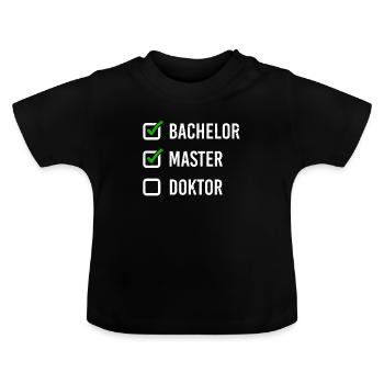 Nerd University Masters Apparel Gift Uni - T-shirt bio col rond Bébé - noir - Devant