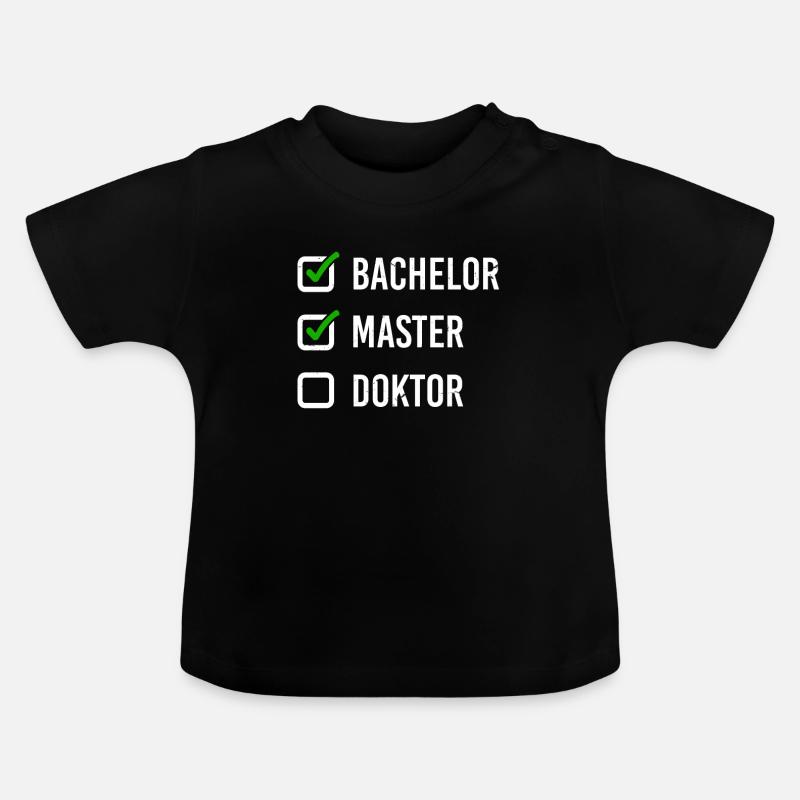 Nerd University Masters Apparel Gift Uni - T-shirt bio col rond Bébé - noir
