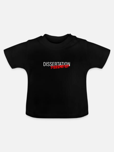 Dissertation Defended 2 - Baby Bio-T-Shirt mit Rundhals - Schwarz