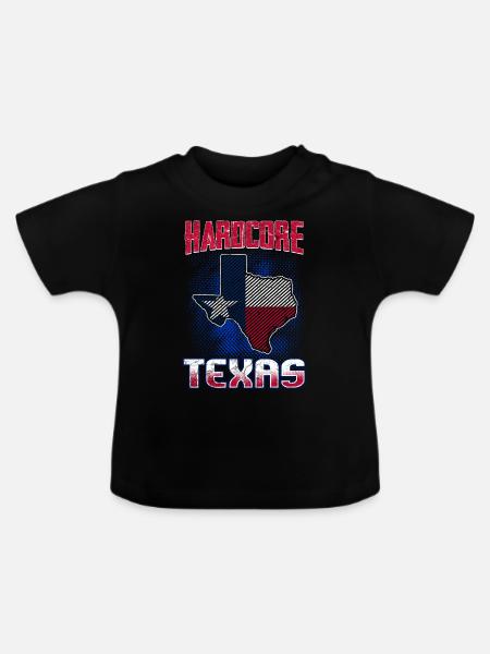 Texas - Baby Bio-T-Shirt mit Rundhals - Schwarz