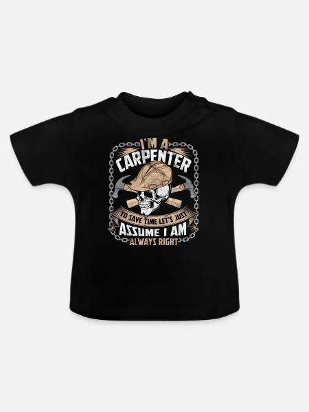 Zimmermann - Baby Bio-T-Shirt mit Rundhals - Schwarz