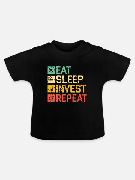 Finanzen - Baby Bio-T-Shirt mit Rundhals - Schwarz