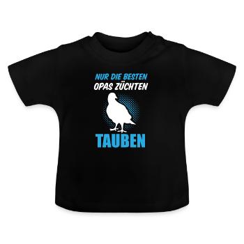 Pigeon Fancier | Carrier Pigeon Breeder - Baby Organic T-Shirt with Round Neck - black - Front