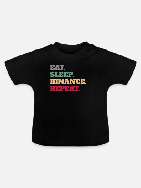 Cryptocurrency Currency Binance - Baby Bio-T-Shirt mit Rundhals - Schwarz