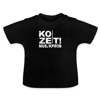 Flûte transversale Flûte flûte Flûte Flûte - T-shirt bio col rond Bébé - noir - Devant