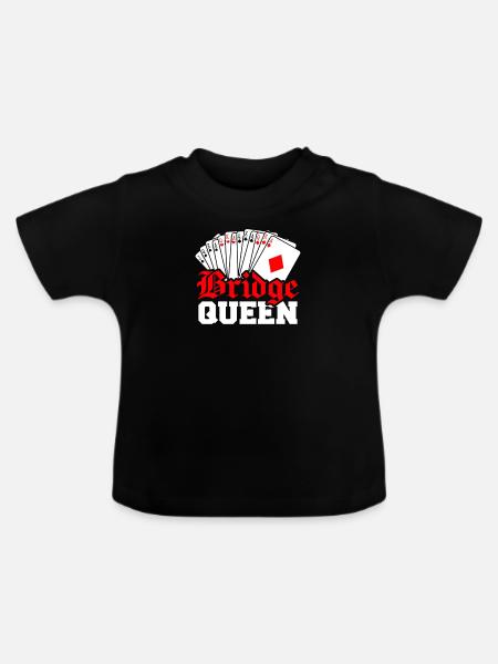 Bridge Queen - Baby Bio-T-Shirt mit Rundhals - Schwarz