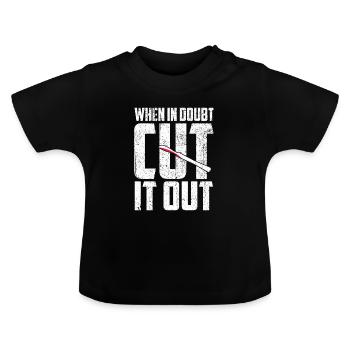 Chirurgien - T-shirt bio col rond Bébé - noir - Devant