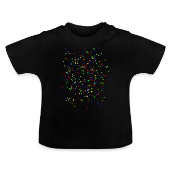 Confetti Coloré - T-shirt bio col rond Bébé - noir - Devant