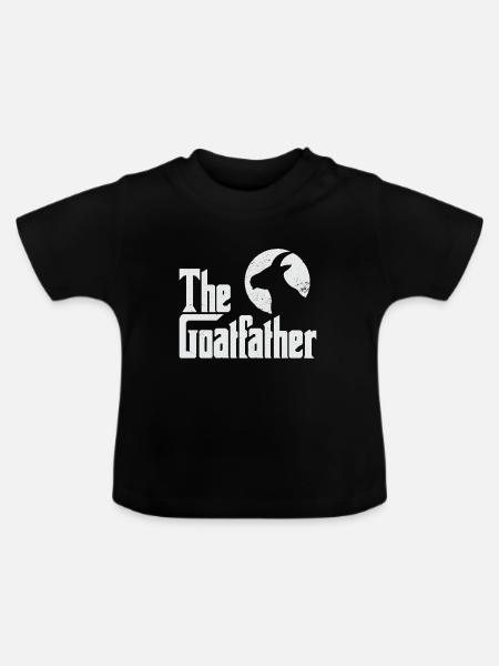 Die Ziege - Baby Bio-T-Shirt mit Rundhals - Schwarz