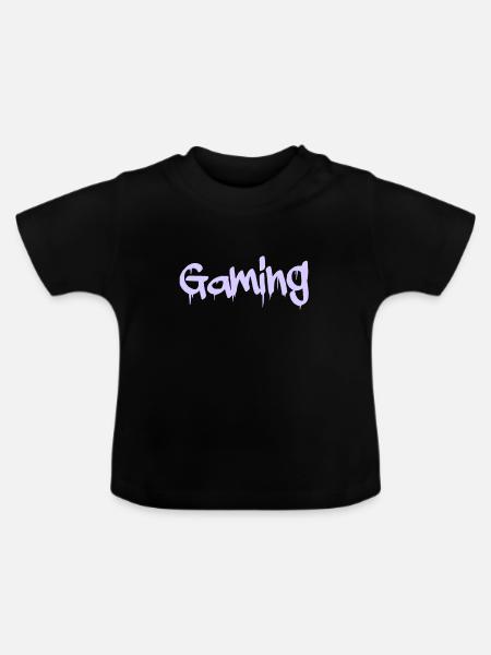 gaming - Baby Bio-T-Shirt mit Rundhals - Schwarz