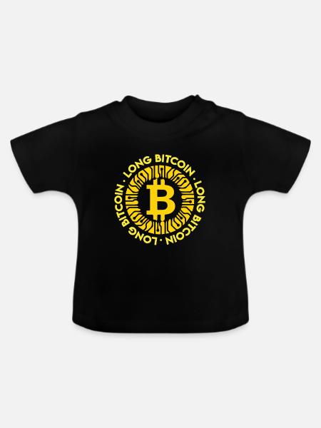 Bitcoin Krypto Investition - Baby Bio-T-Shirt mit Rundhals - Schwarz