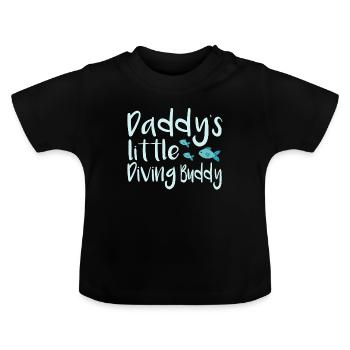 Diving Buddy - Baby Bio-T-Shirt mit Rundhals - Schwarz - Vorne