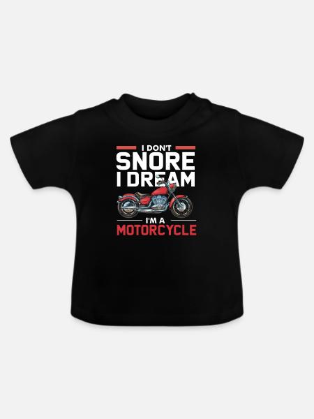 Motorrad -Motorcycle - Baby Bio-T-Shirt mit Rundhals - Schwarz
