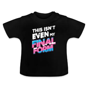 Lustiges Transgender - Baby Bio-T-Shirt mit Rundhals - Schwarz - Vorne