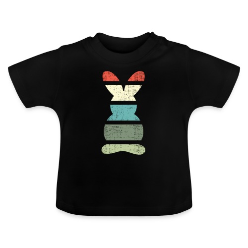 Hase Vintage Kaninchen Retro - Baby Bio-T-Shirt mit Rundhals