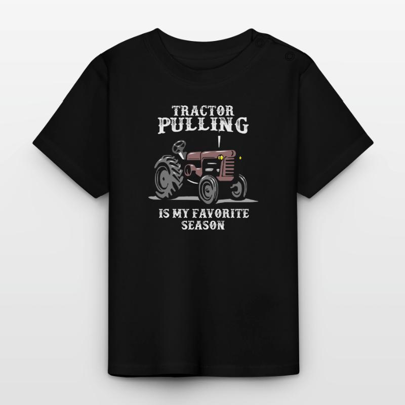 tractor pulling, tractor pulling Traktor, pulling, Baby Bio-T-Shirt mit Rundhals
