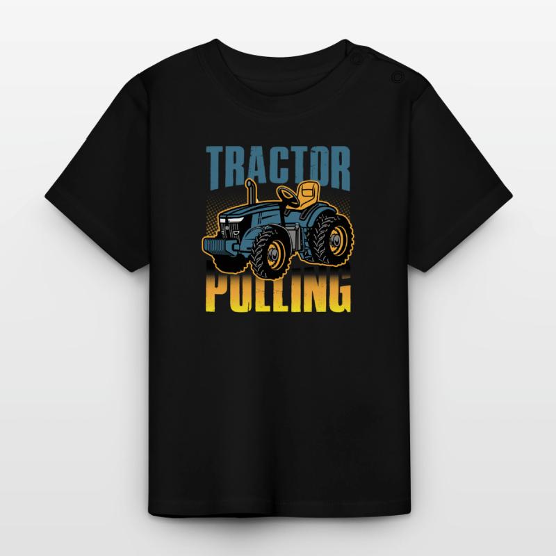 tractor pulling, tractor pulling, racing, Baby Organic T-Shirt with Round Neck