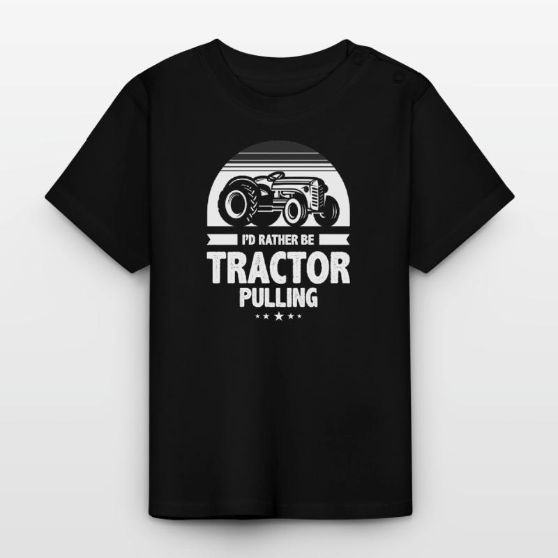 tractor pulling, tractor pulling tractors, Baby Organic T-Shirt with Round Neck