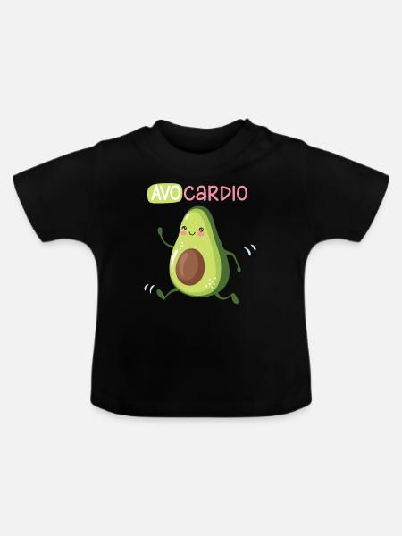 Avo Cardio - Avocardio - Baby Bio-T-Shirt mit Rundhals - Schwarz