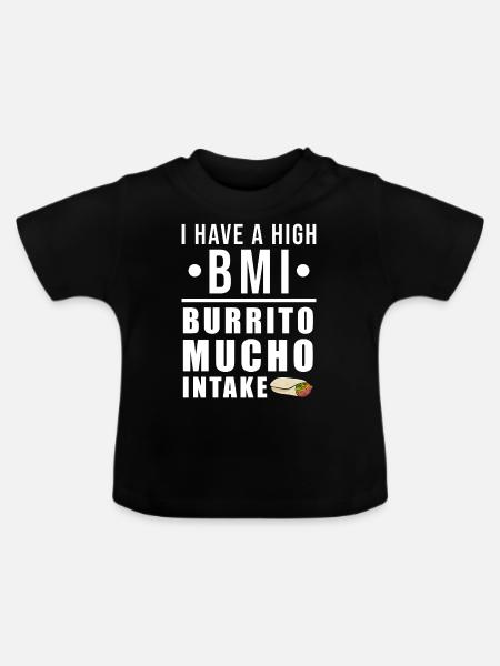 Burrito - Baby Bio-T-Shirt mit Rundhals - Schwarz