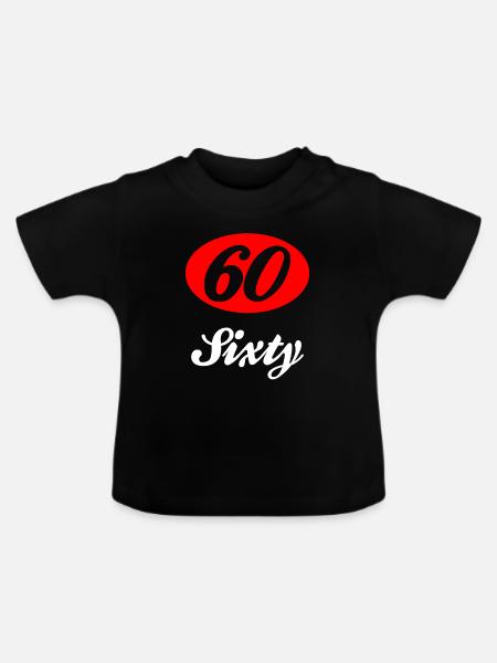 Sixties 60 - T-shirt bio col rond Bébé - noir