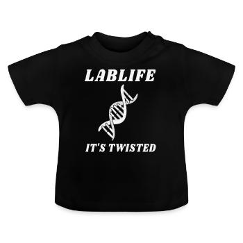 LABLIFE C’EST TORDU- ADN - T-shirt bio col rond Bébé - noir - Devant