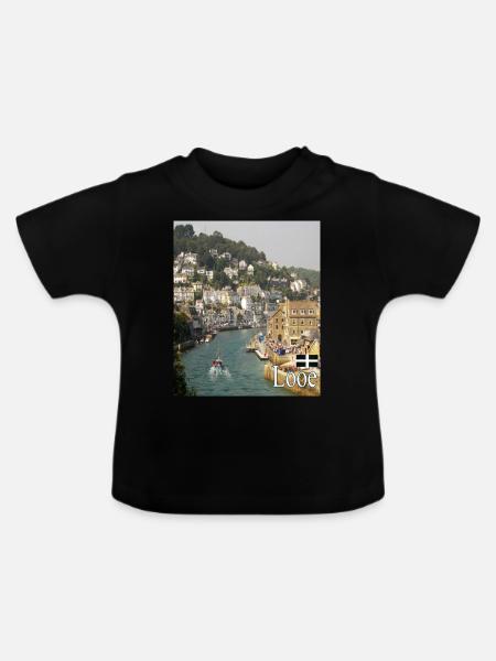 Looe - Baby Bio-T-Shirt mit Rundhals - Schwarz