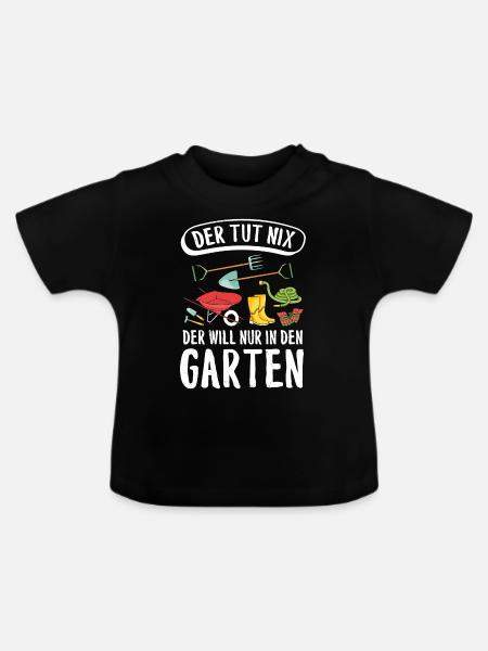 Garten - Baby Bio-T-Shirt mit Rundhals - Schwarz