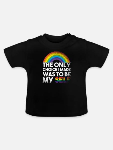 LGBTQ - Baby Bio-T-Shirt mit Rundhals - Schwarz