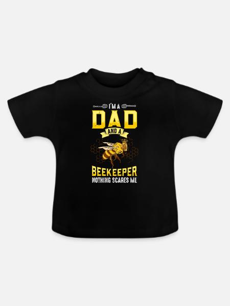 Imker - Baby Bio-T-Shirt mit Rundhals - Schwarz