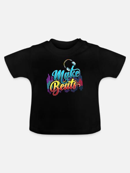 Beatmaker, Beatmaker Beat , Produzent, - Baby Bio-T-Shirt mit Rundhals - Schwarz