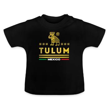 au Mexique, voyager au Mexique, vacances, - T-shirt bio col rond Bébé - noir - Devant