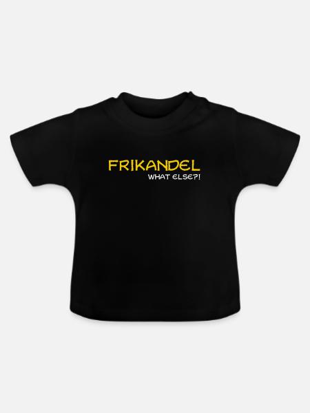 Frikandel Holland Design Geschenkidee - Baby Bio-T-Shirt mit Rundhals - Schwarz