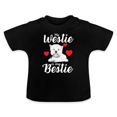 My Westie is My Bestie - Mun Westis on mun Bestis - Vauvan luomu-t-paita, jossa pyöreä pääntie