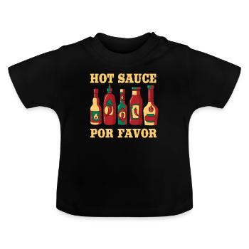 Sosse piquante - T-shirt bio col rond Bébé - noir - Devant