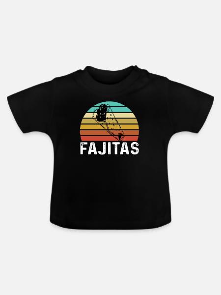 Fajita - Baby Bio-T-Shirt mit Rundhals - Schwarz