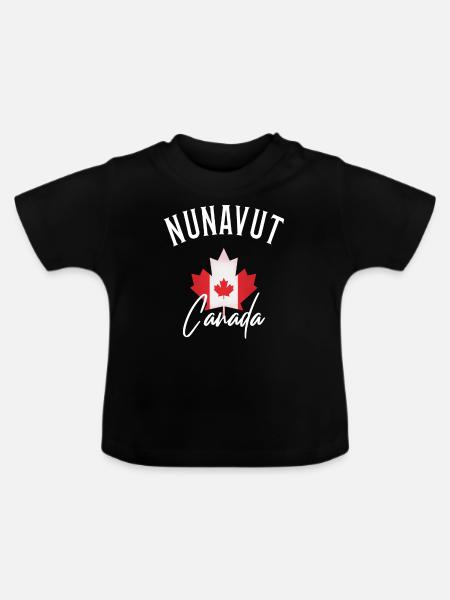 Nunavut Canada - Baby Bio-T-Shirt mit Rundhals - Schwarz