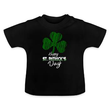 St. Patrick's Day - Baby Organic T-Shirt with Round Neck - black - Front