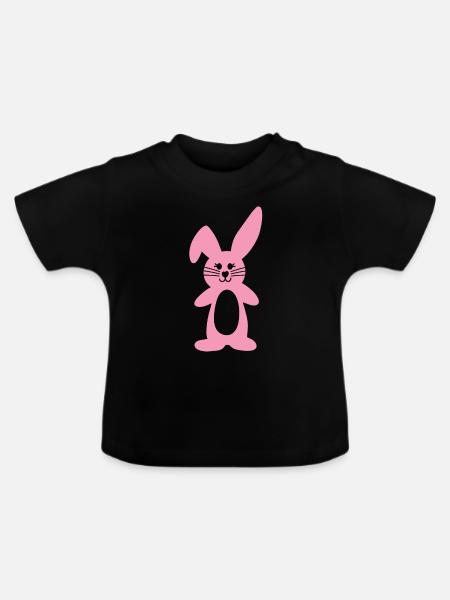 8 01 - Baby Bio-T-Shirt mit Rundhals - Schwarz