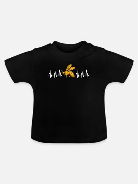 Imker - Baby Bio-T-Shirt mit Rundhals - Schwarz