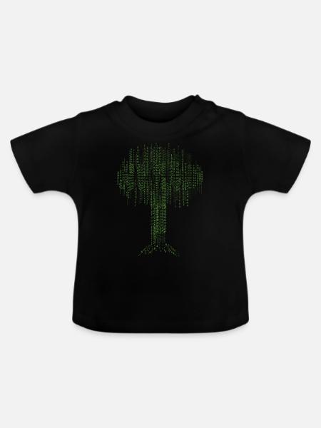 Binärbaum Codierung Computer Programmierer - Baby Bio-T-Shirt mit Rundhals - Schwarz