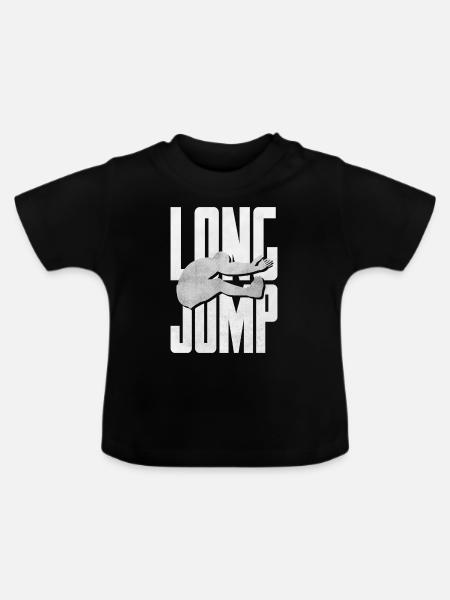 Weitsprung - Baby Bio-T-Shirt mit Rundhals - Schwarz