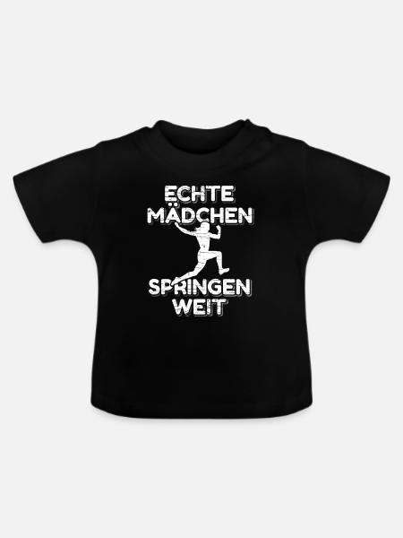 Weitsprung - Baby Bio-T-Shirt mit Rundhals - Schwarz