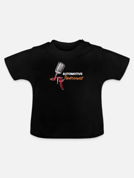 Automotive Paintologist - Baby Bio-T-Shirt mit Rundhals - Schwarz