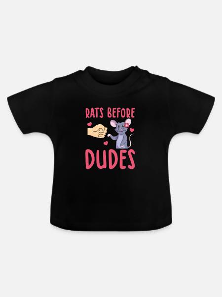 Ratten - Baby Bio-T-Shirt mit Rundhals - Schwarz