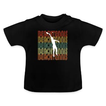 TENNIS DE PLAGE - T-shirt bio col rond Bébé - noir - Devant