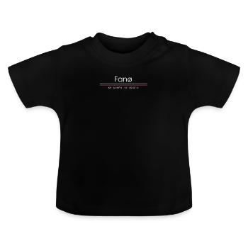 Fanö Copenhague Danemark Dansk Idée cadeau - T-shirt bio col rond Bébé - noir - Devant